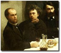 Verlaine et Rimbaud par Manet