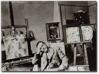 Paul Klee dans son atelier