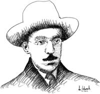 Fernando Pessoa par Rui Barreiros Duarte, encre sur papier, 2012