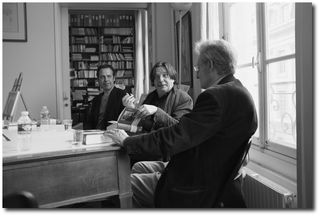 Présentation du livre au Pen Club (JLuc Despax, Jean Portante, Lionel Ray), juin 2012 - © PPierre Kobel