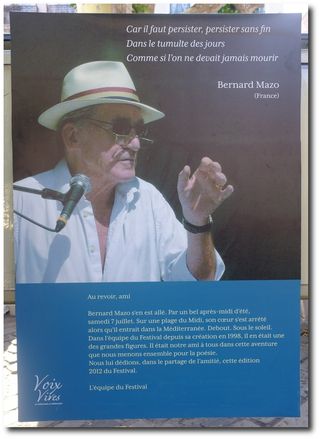 Bernard Mazo, Sète 2012