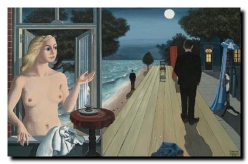 Paul Delvaux, Les adieux, 1964