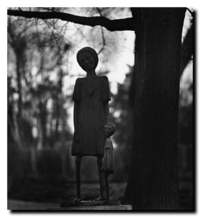 Michael Kenna | Breathing of the Common Wind, (John Brakeley), Ravensbruck, Germany, 1994